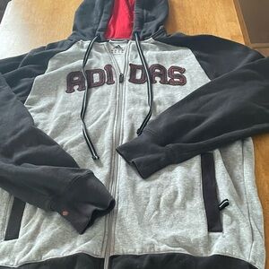 Adidas Gray Zip-Up Jacket
